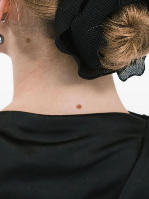 Jennifer Behr Jacinda pleated ruffled hair accessory - Black