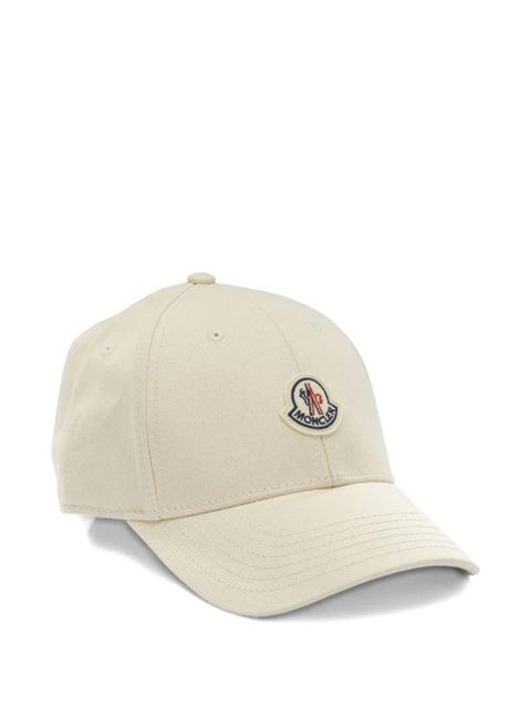 Moncler logo-patch cap - Neutrals