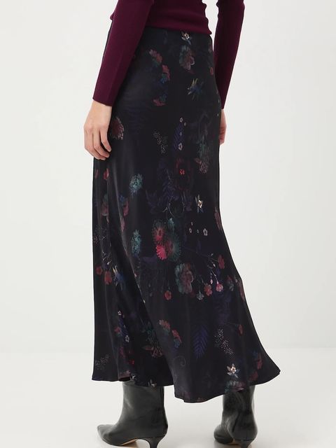 Medicine spódnica kolor czarny maxi rozkloszowana - zdjęcie produktu nr 2