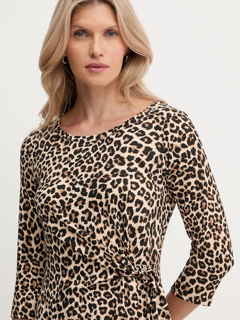 Morgan sukienka kolor brązowy mini rozkloszowana RJOSY - zdjęcie produktu nr 2