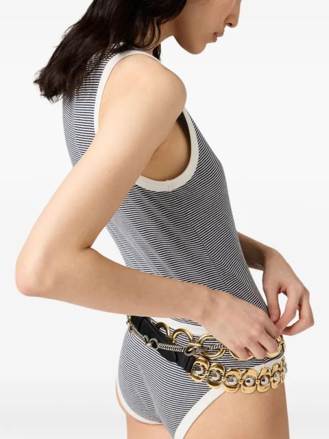 Miu Miu x Petit Bateau ribbed jersey briefs - Blue