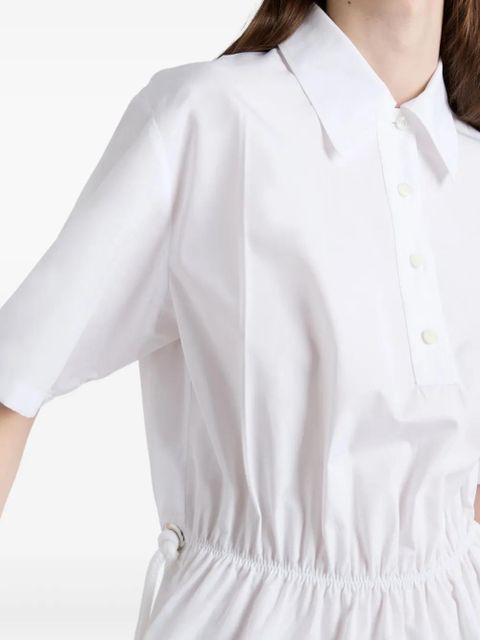 Prada poplin mini dress - White