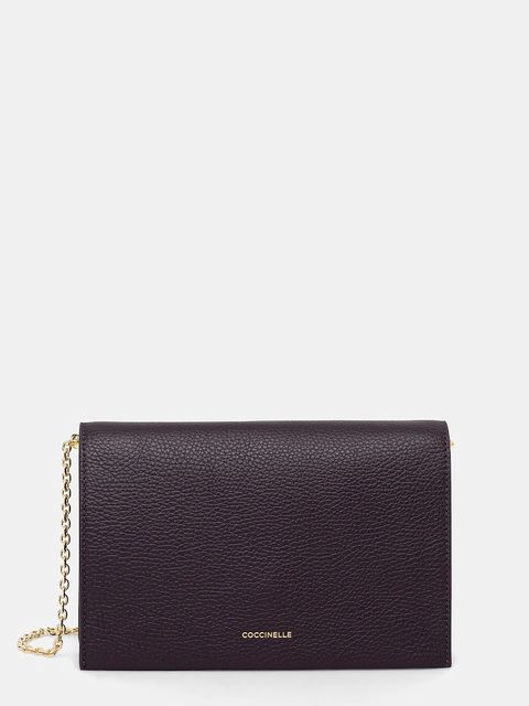 Coccinelle torebka skórzana kolor fioletowy E5 S00 55 02 01 - zdjęcie produktu nr 1