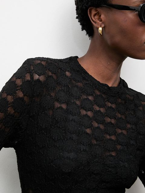 Answear.LAB bluzka damska kolor czarny gładka