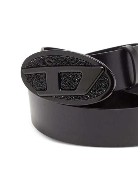 Diesel B-1dr 2.0 Full Rocks leather belt - Black - zdjęcie produktu nr 2