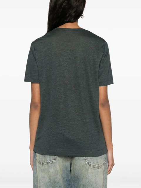 Zadig&Voltaire Wassa linen T-shirt - Green