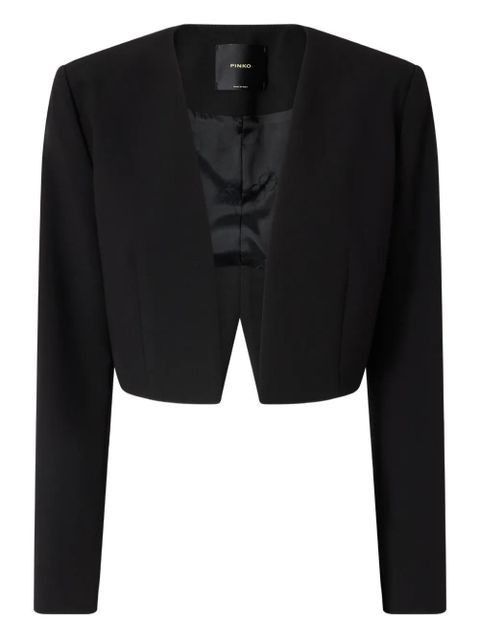 PINKO cropped V-neck jacket - Black - zdjęcie produktu nr 1