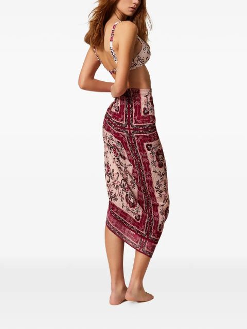TWINSET print sarong - Neutrals