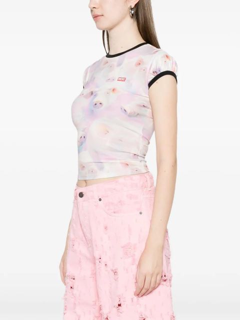 Diesel T-unkp printed T-shirt - White