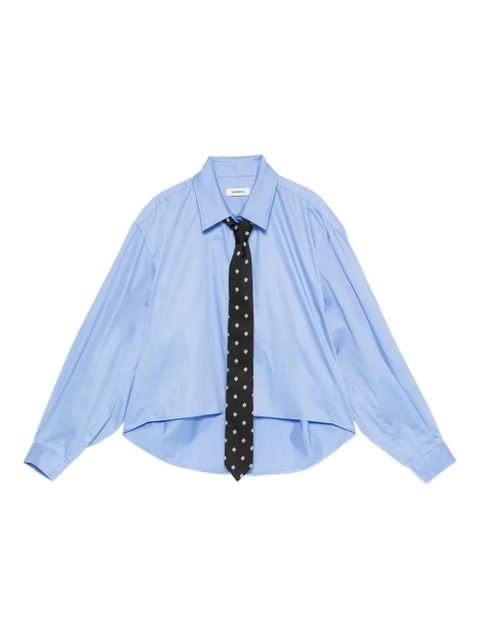 SANDRO asymmetric shirt - Blue - zdjęcie produktu nr 1