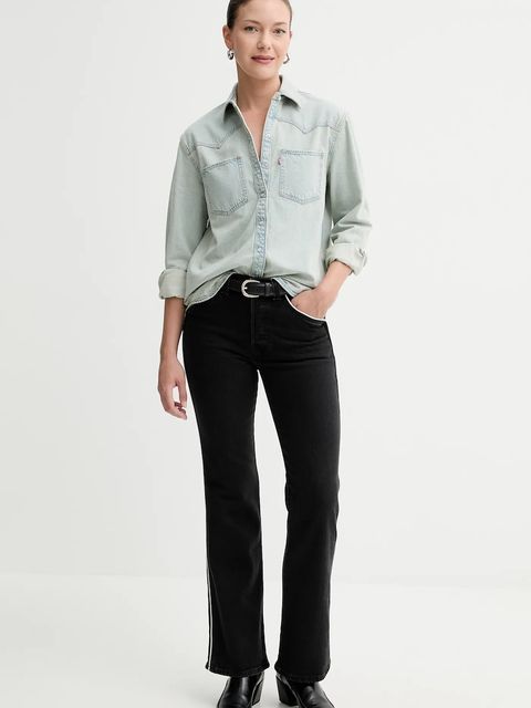 Levi's jeansy WEDGIE BOOT PIPING damskie high waist 003QB