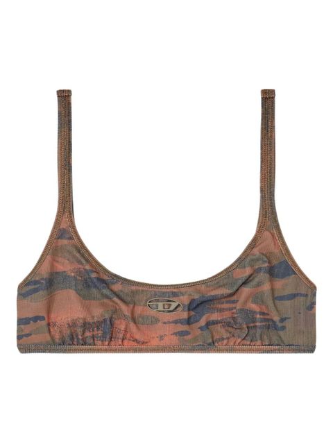 Diesel Ut-Bra-Top-Utlt camo-print bikini top - Pink - zdjęcie produktu nr 1