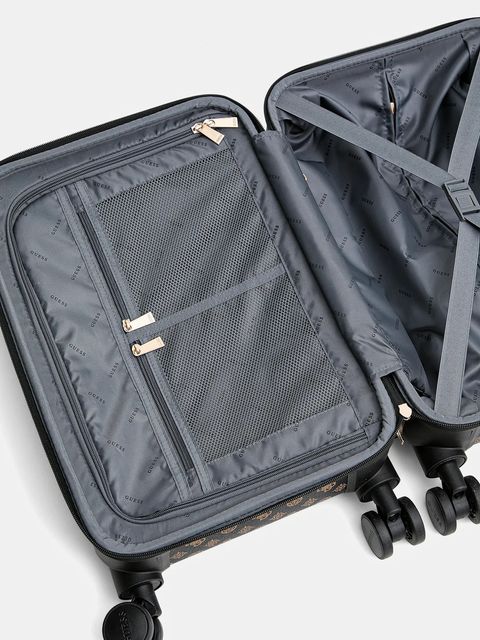 Guess walizka kolor brązowy TWHP74 52983