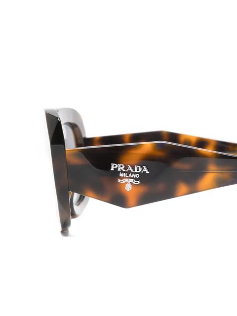 Prada Eyewear rectangle-frame sunglasses - Brown