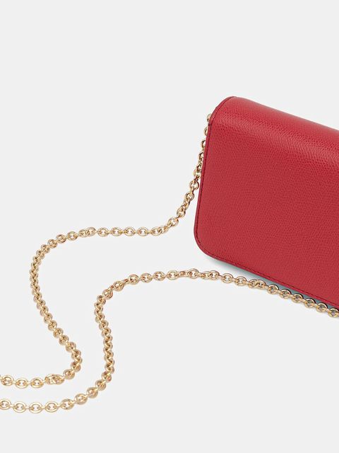 Furla torebka skórzana kolor czerwony WE00265.ARE000.RUB00