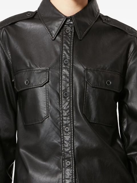 MARANT ÉTOILE Noee buttoned pocket shirt - Black