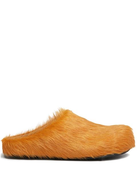 Marni Fussbet Sabot calf-hair slippers - Orange - zdjęcie produktu nr 1