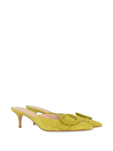 Gianvito Rossi pointed-toe mules - Green - zdjęcie produktu nr 2