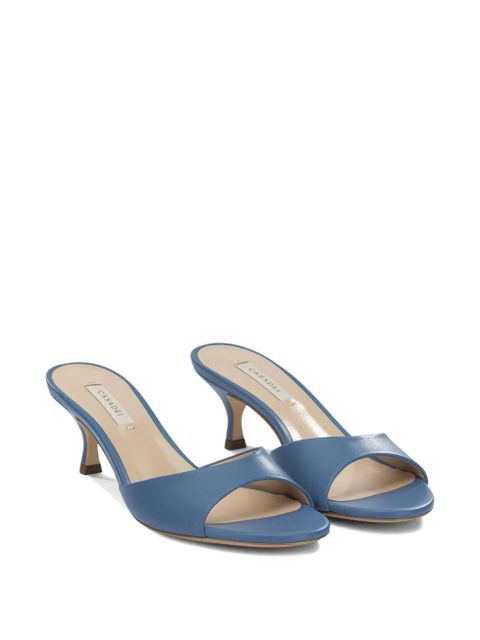 Casadei leather kitten-heel pumps - Blue