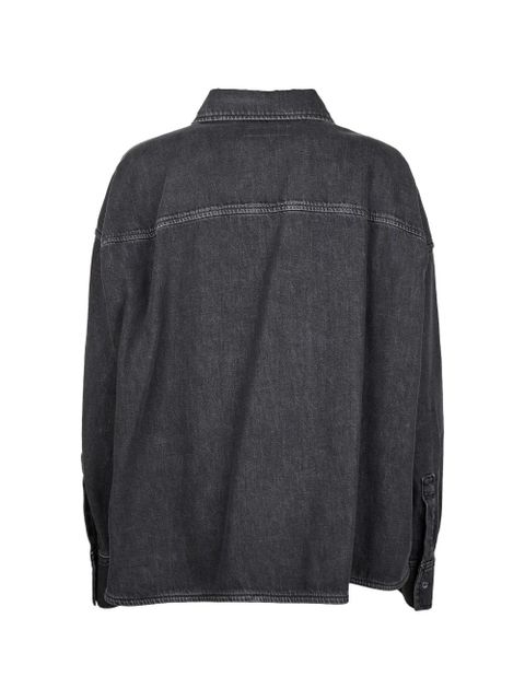 Weekend Max Mara patch-pocket denim shirt - Black - zdjęcie produktu nr 2
