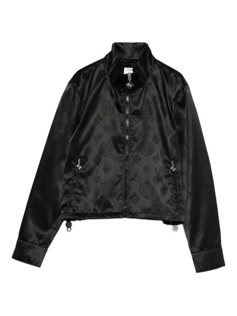 Casablanca logo-pattern bomber jacket - Black - zdjęcie produktu nr 1