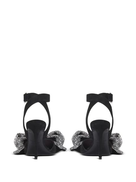 Balmain 95mm Ruby rhinestone-embellished sandals - Black