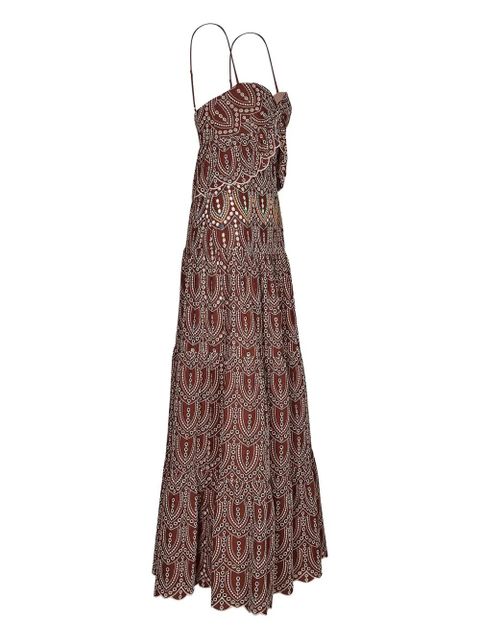 Johanna Ortiz Entre Flechas embroidered-details maxi dress