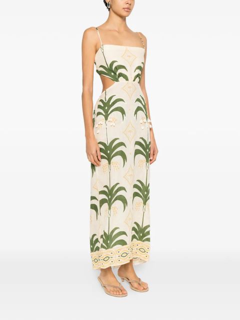 Johanna Ortiz cut-out maxi dress - Neutrals