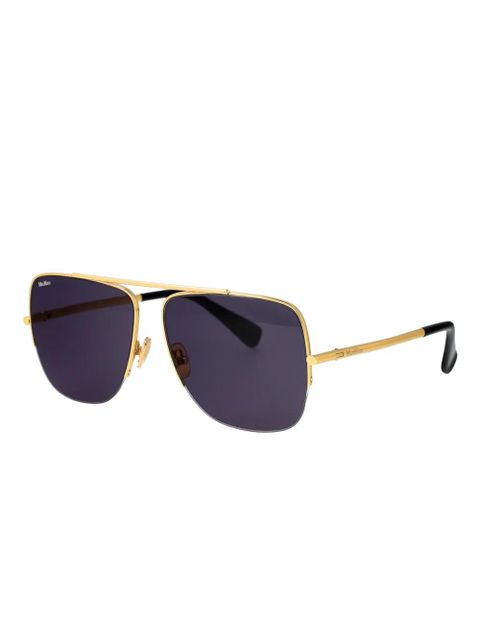 Max Mara Eyewear pilot-frame sunglasses - Gold - zdjęcie produktu nr 2