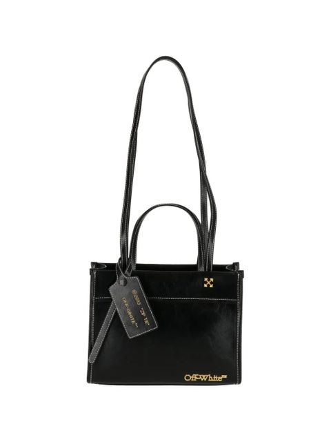 Off-White logo-plaque Zip Tie tote bag - Black - zdjęcie produktu nr 2