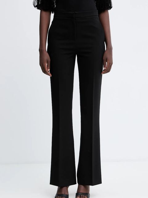 Twinset spodnie damskie kolor czarny dzwony high waist 252TT2232 - zdjęcie produktu nr 1