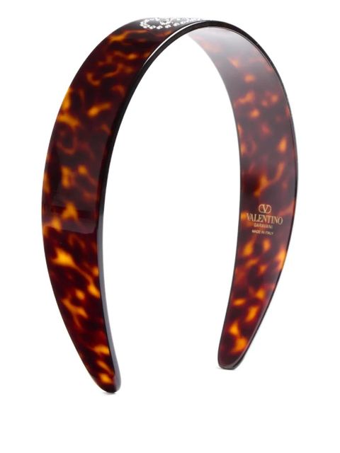 Valentino Garavani VLogo Signature headband - Brown - zdjęcie produktu nr 1