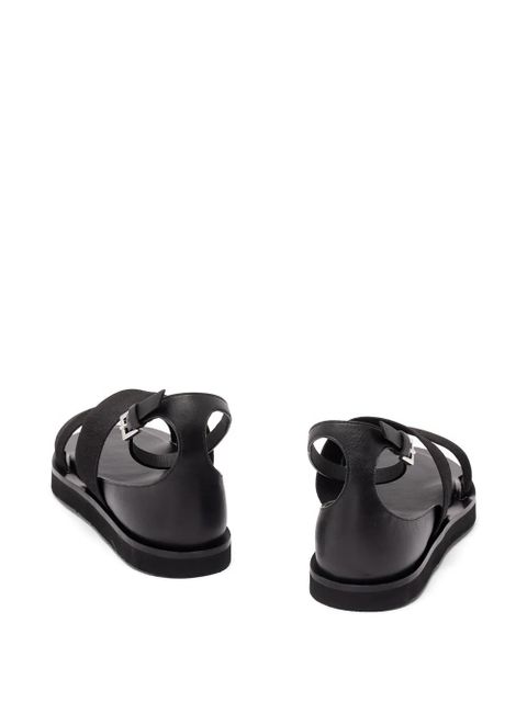 Max Mara leather flat sandals - Black - zdjęcie produktu nr 2