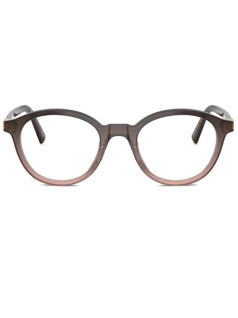 Miu Miu Eyewear round-frame glasses - Red - zdjęcie produktu nr 1