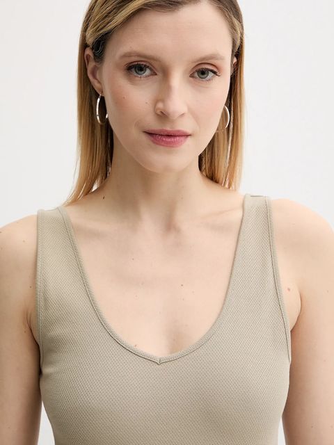 G-Star top bawełniany kolor zielony D26226-D275