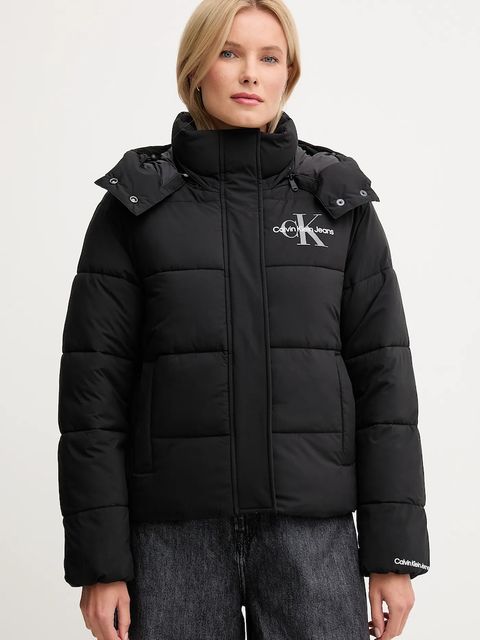 Calvin Klein Jeans kurtka kolor czarny przejściowa LV047D514G - zdjęcie produktu nr 1