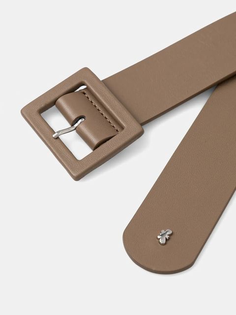 Weekend Max Mara pasek skórzany ABRIO damski kolor beżowy 2615501014600 - zdjęcie produktu nr 2