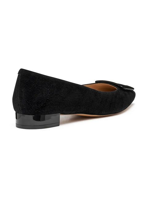 Geox baleriny skórzane D GISELDA15 kolor czarny D56YUA 021HH C9999