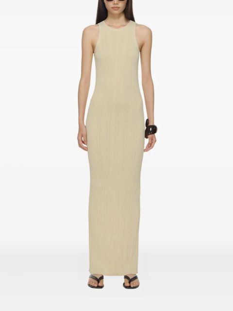 TOTEME ribbed sleeveless maxi dress - Neutrals