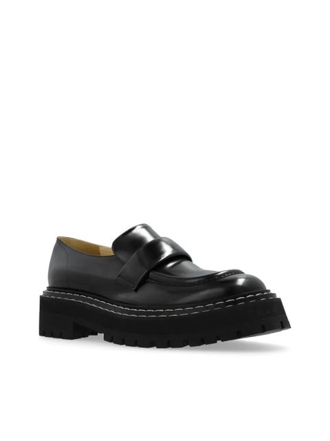 Proenza Schouler lug-sole leather loafers - Black
