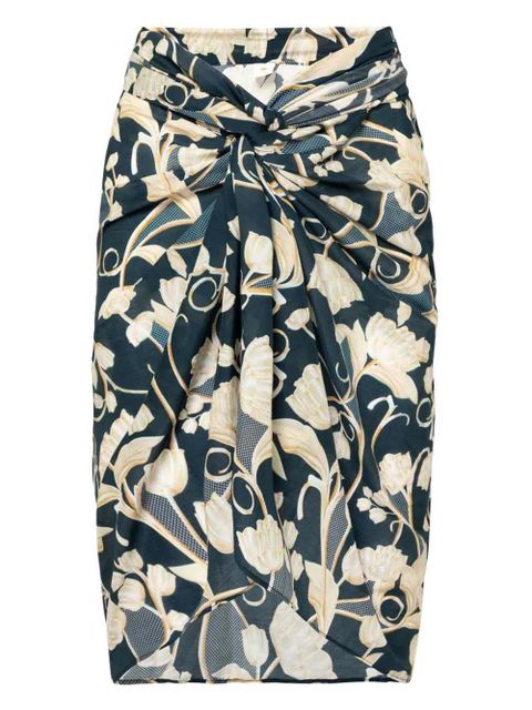 Agua By Agua Bendita Emelina Perla floral-print pareo - Blue - zdjęcie produktu nr 1