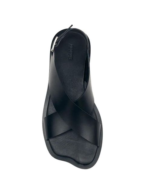 ALOHAS crossover strap sandals - Black