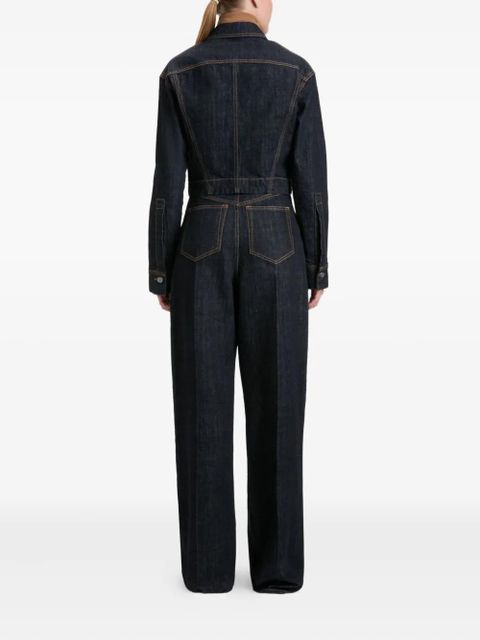 Victoria Beckham cinched high-waisted jeans - Blue