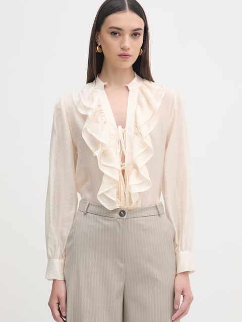 Haveone bluzka z falbanką damska z lyocellem - zdjęcie produktu nr 2