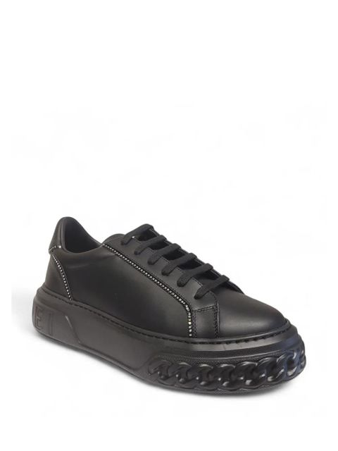 Casadei Off Road chain-embossed sneakers - 9000 BLACK