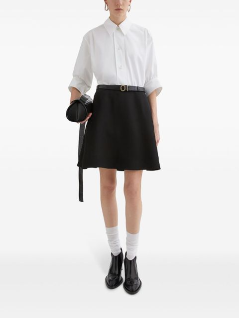 Jil Sander high-waist A-line miniskirt - Black