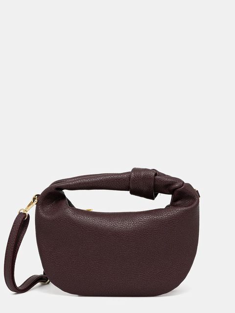 Answear.LAB torebka skórzana kolor bordowy - zdjęcie produktu nr 1