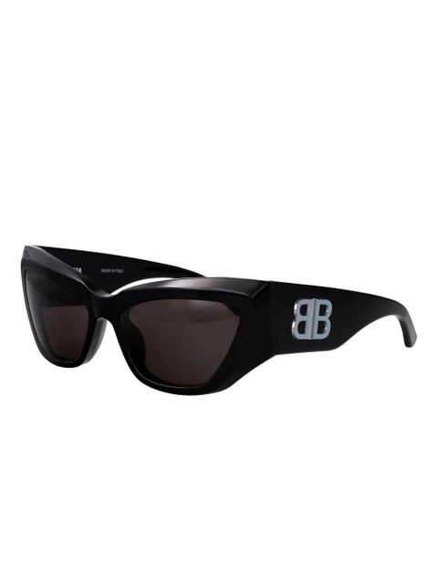 Balenciaga Eyewear bb-logo geometric-frame sunglasses - Black - zdjęcie produktu nr 2