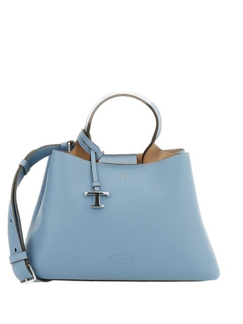 Tod's grained-leather tote bag - Blue - zdjęcie produktu nr 1