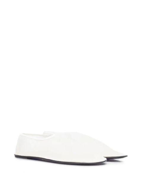 The Row sock-style mesh ballet flats - White
